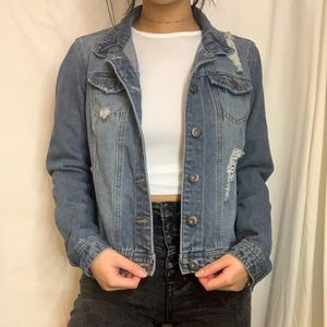 Distressed Jean Jacket